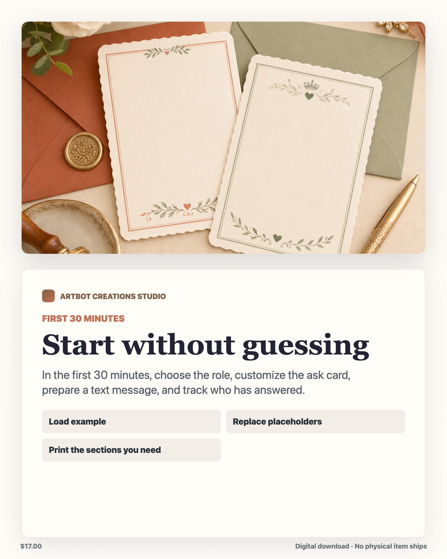 Padrinos Acceptance Cards / Tarjetas para Pedir Padrinos